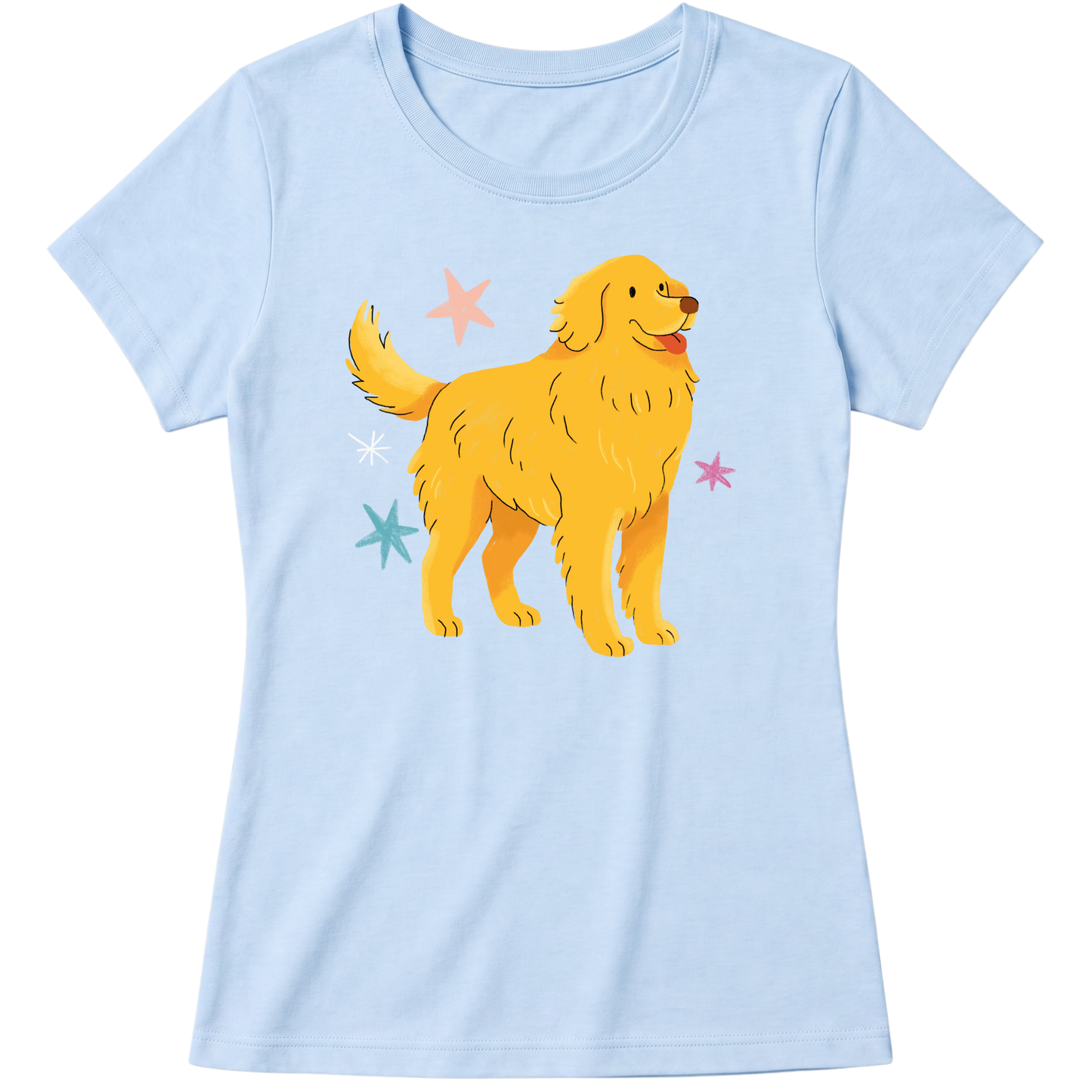 "Golden retrivier" Blusa Baby Look