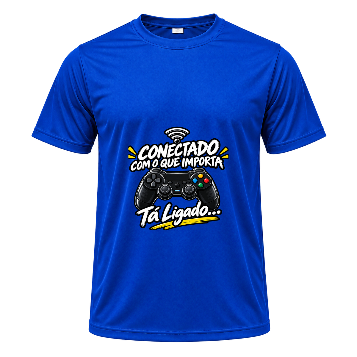 "Camiseta Masc. Conectado" Camiseta Dryfit Masculina Basic