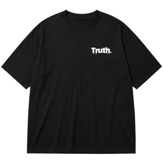 "TRUTH - GOD SAVE-ME" Oversized Premium 96% algodão 4% Elastano