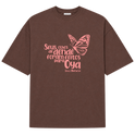 "Olhos de Dendê" Camiseta Oversized Suedine 220g