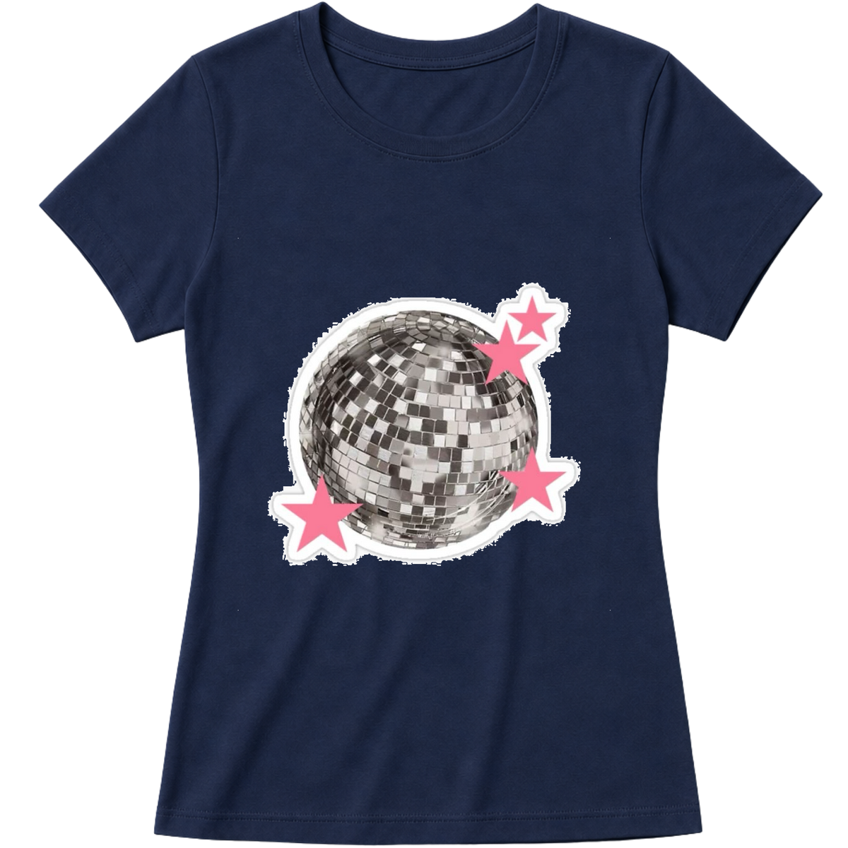 "Baby Look Pinky Disco" Blusa Baby Look