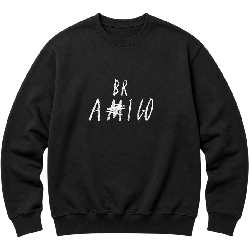 "FENDS — Amigo/Abrigo (Moletom SEM Capuz Premium)" Blusão Moletom