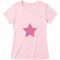 "Baby Look Pinky Star" Blusa Baby Look