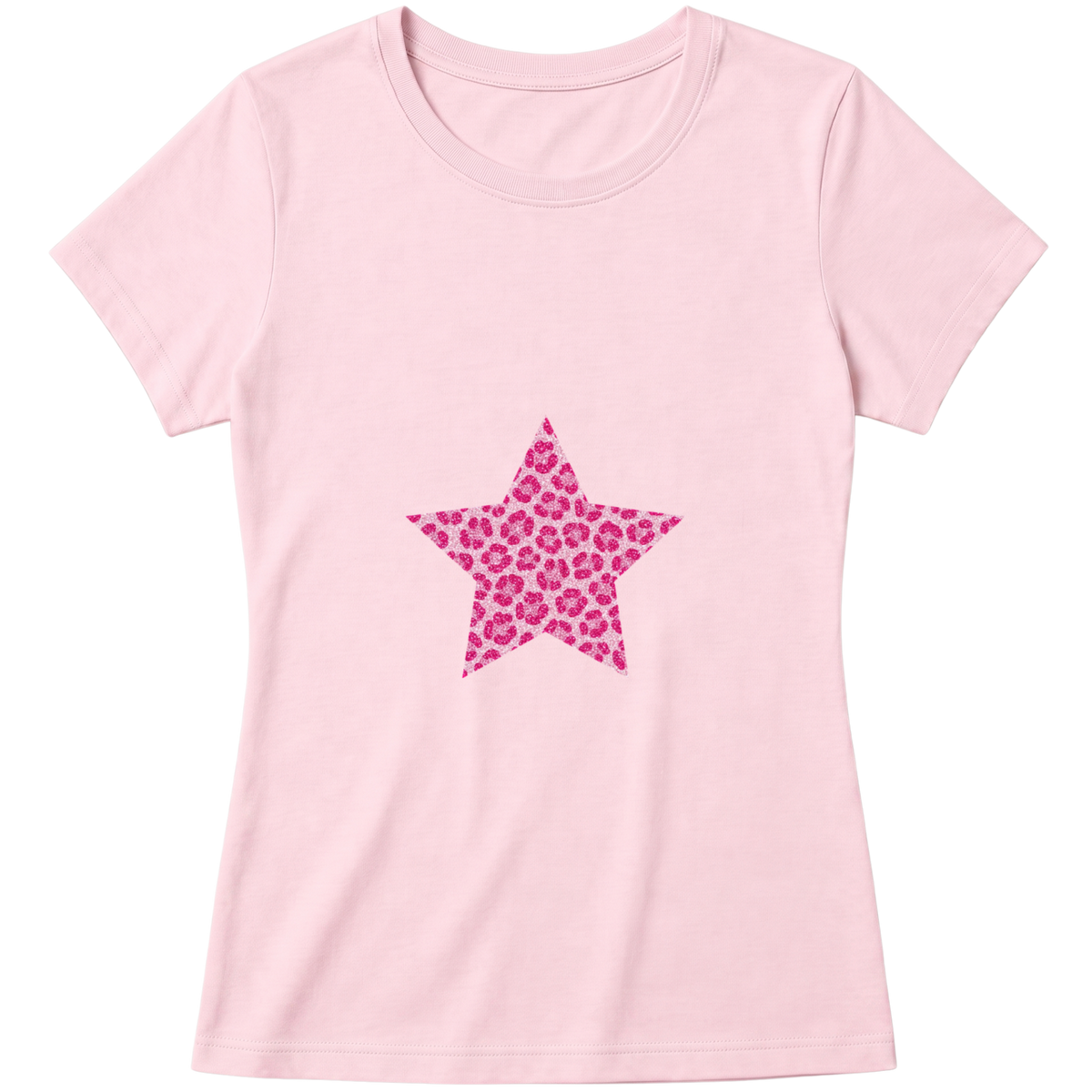 "Baby Look Pinky Star" Blusa Baby Look