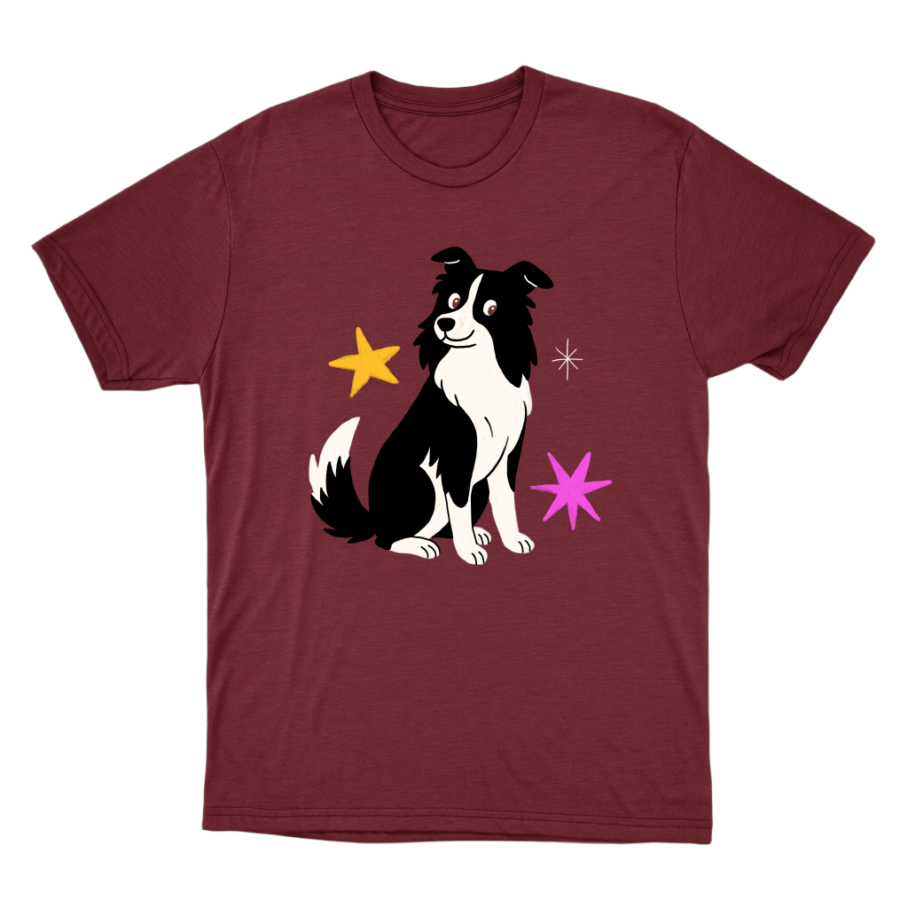 "Border Collie" Camiseta Básica Unissex