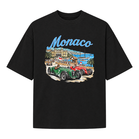 "Oversized Suedine "Monaco Vintage"" Camiseta Oversized Suedine 220g
