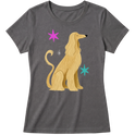 "Galgo Afegão" Blusa Baby Look