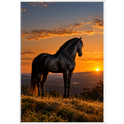 "Lendário Por do Sol" Quadro filete sem vidro acrílico