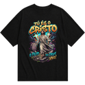 "Produto #013 Camisa Oversized TÚ ÉS O CRISTO O FILHO DO DEUS VIVO" Oversized Básica 30.1