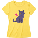 "Gata cinza" Blusa Baby Look