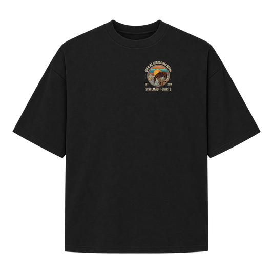 "Oversized QUEM ME GUARDA MASC" Camiseta Oversized Suedine 220g