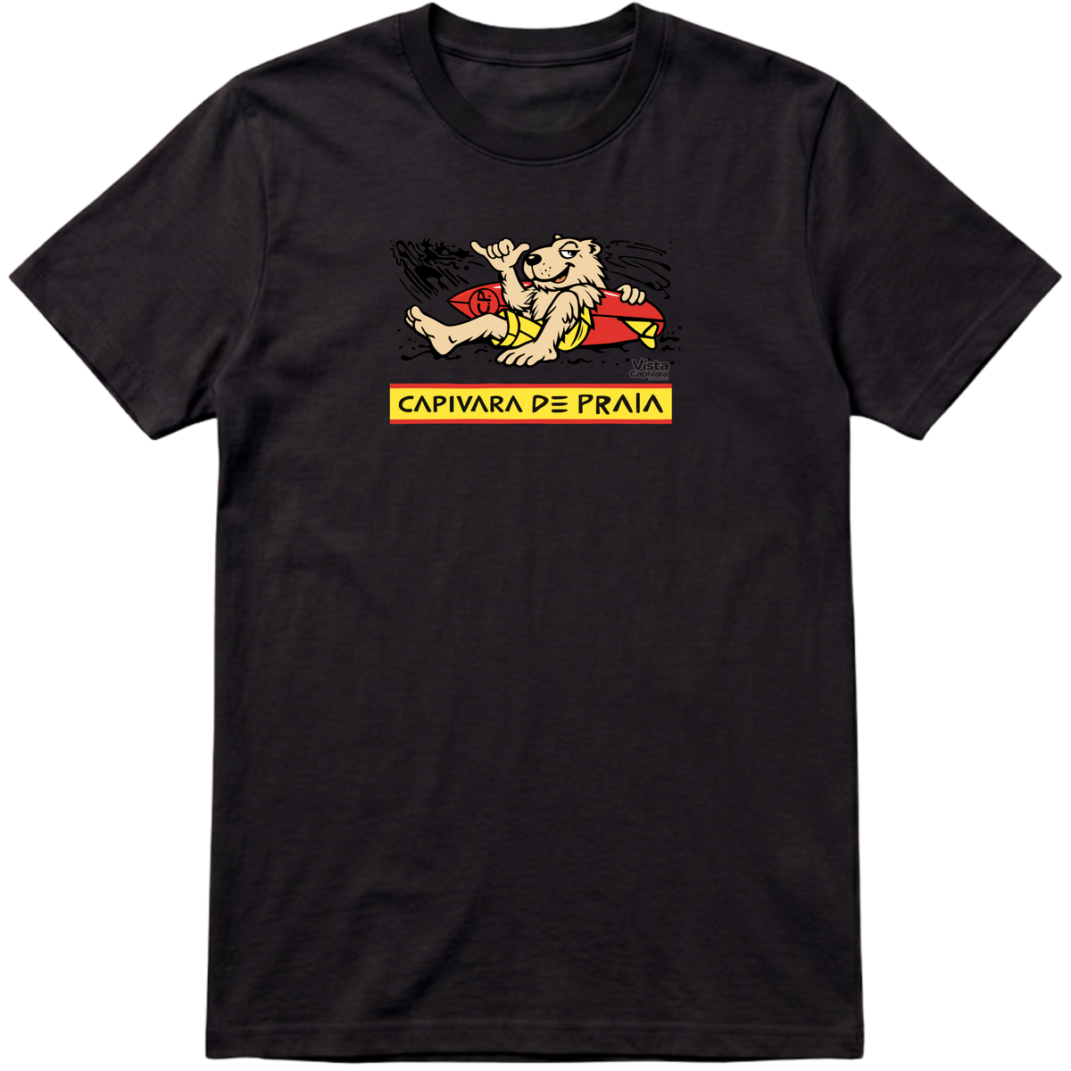 "Capivara de Praia DTG" Camiseta Premium Unissex
