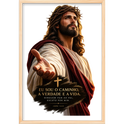 "JESUS" Quadro caixa sem vidro acrílico