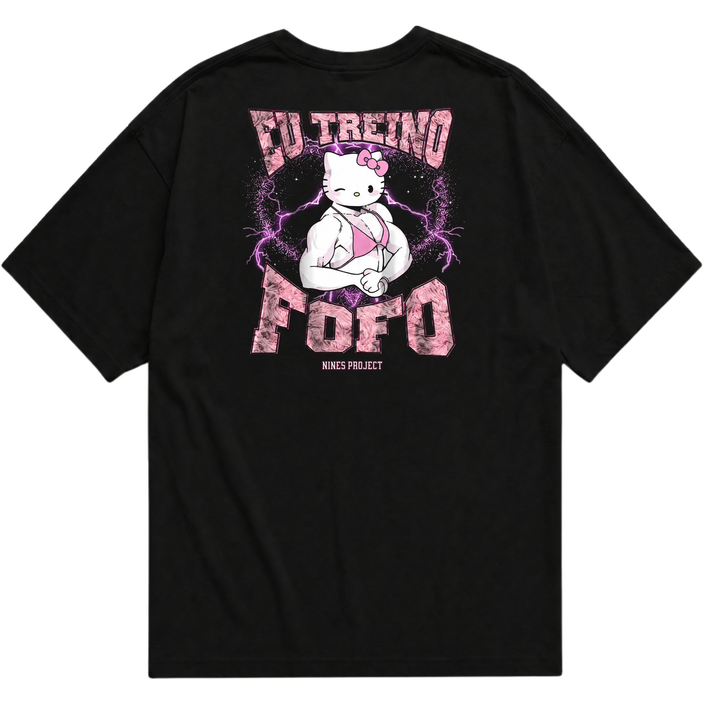"OVERSIZED | HELLO KIT TREINA FOFO" Oversized Básica 30.1