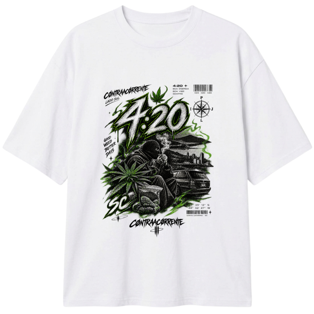"Oversized Classic #019 - CØNTRAACØRRENTE" Camiseta Oversized Classic