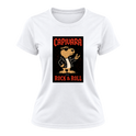 "Capivara Rock & Roll DTF" Camiseta Dryfit Feminina Basic