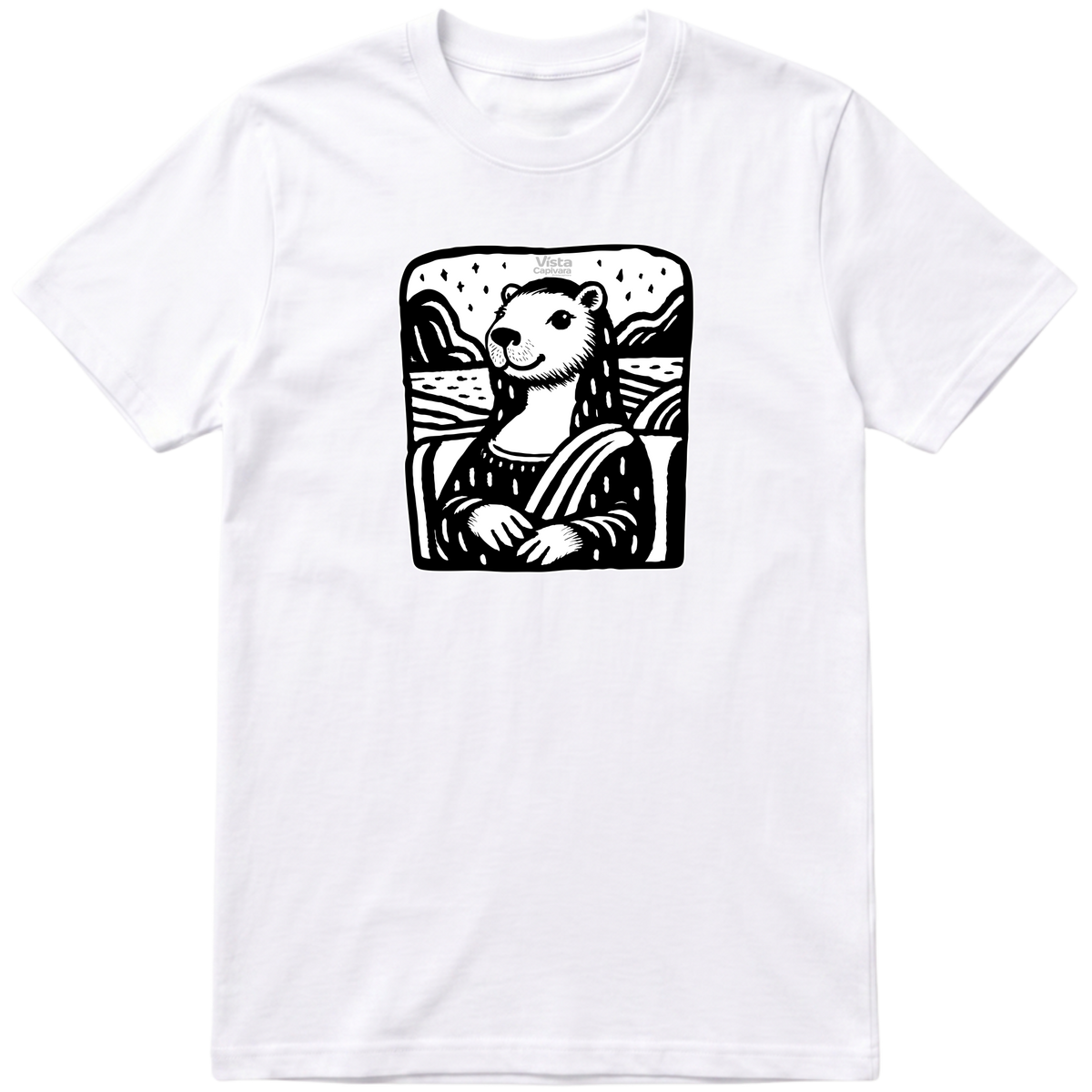 "Mona Capivara DTG" Camiseta Premium Unissex
