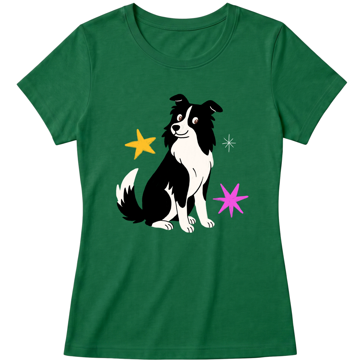 "Border collie" Blusa Baby Look