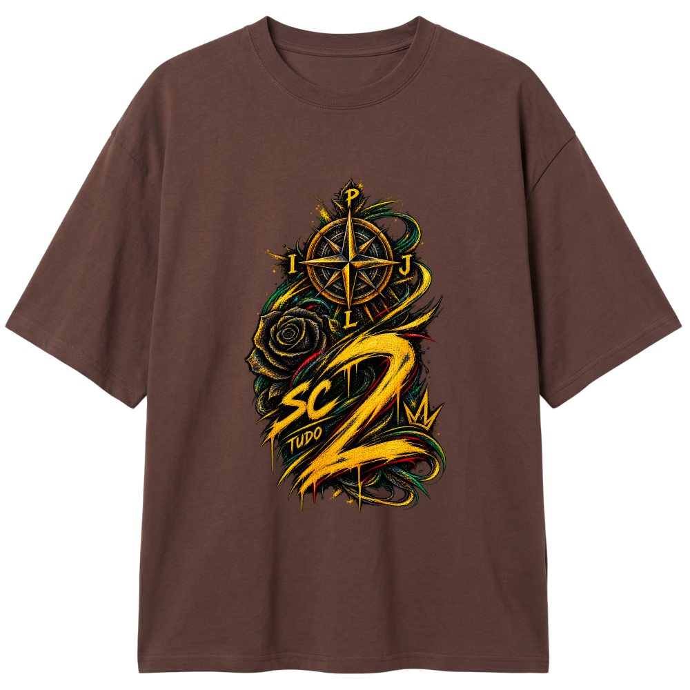 "Oversized Classic #016 - CØNTRAACØRRENTE" Camiseta Oversized Classic