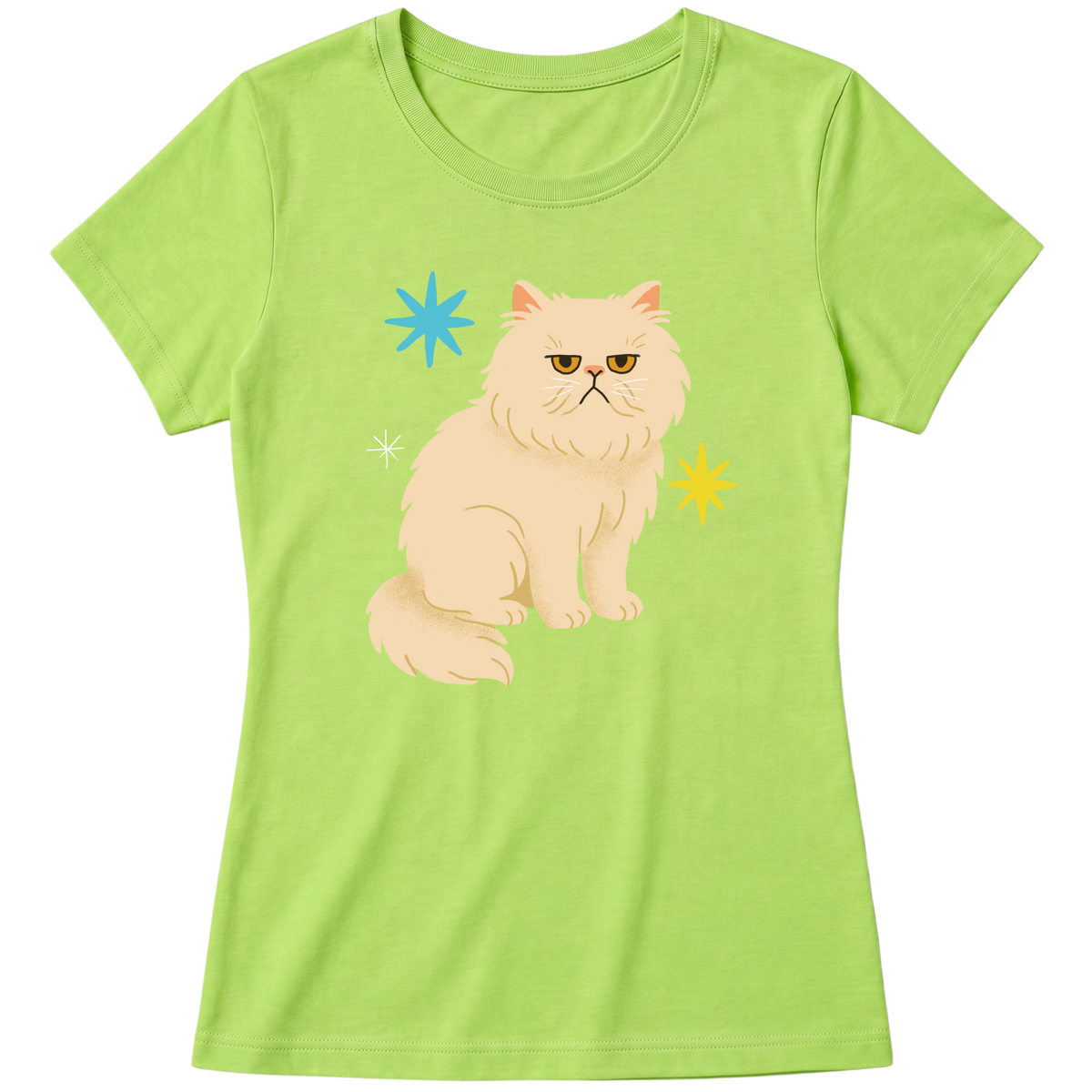 "Gato Persa" Blusa Baby Look