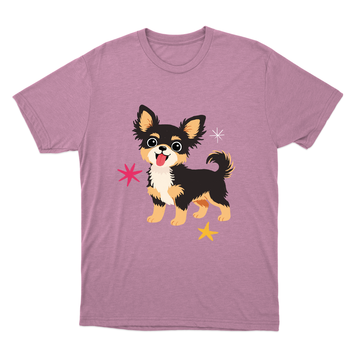"Chihuahua pelo longo" Camiseta Básica Unissex