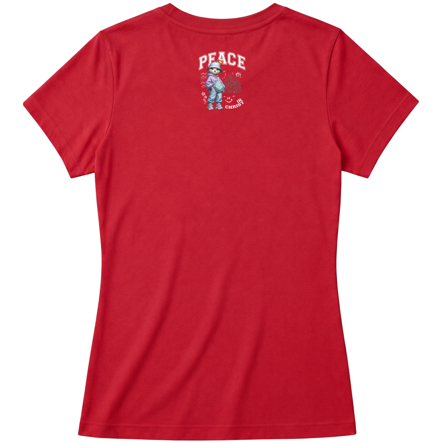 "Produto #009 Baby look PEACE IN CHRIST" Blusa Baby Look