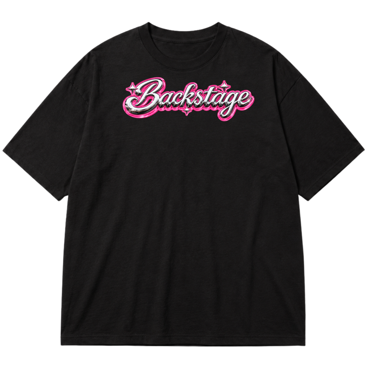 "Camiseta Oversized Backstage" Oversized Premium 96% algodão 4% Elastano