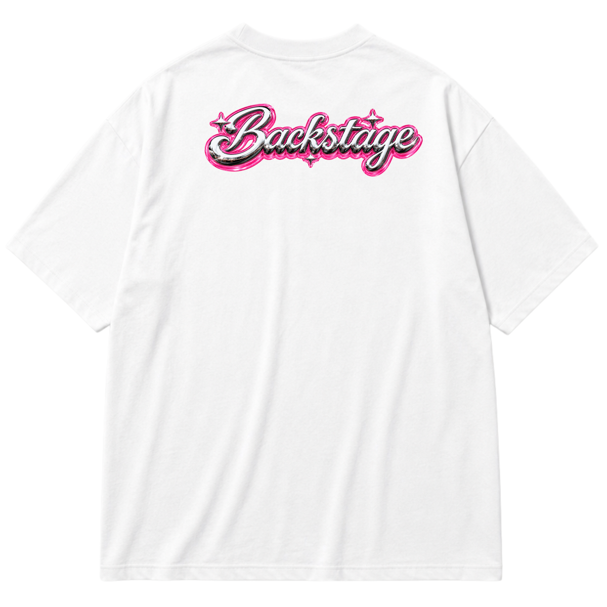 "Camiseta Oversized Backstage" Oversized Premium 96% algodão 4% Elastano