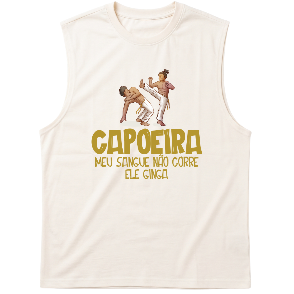 "Capoeria #01" Tank Top Machão Suedine
