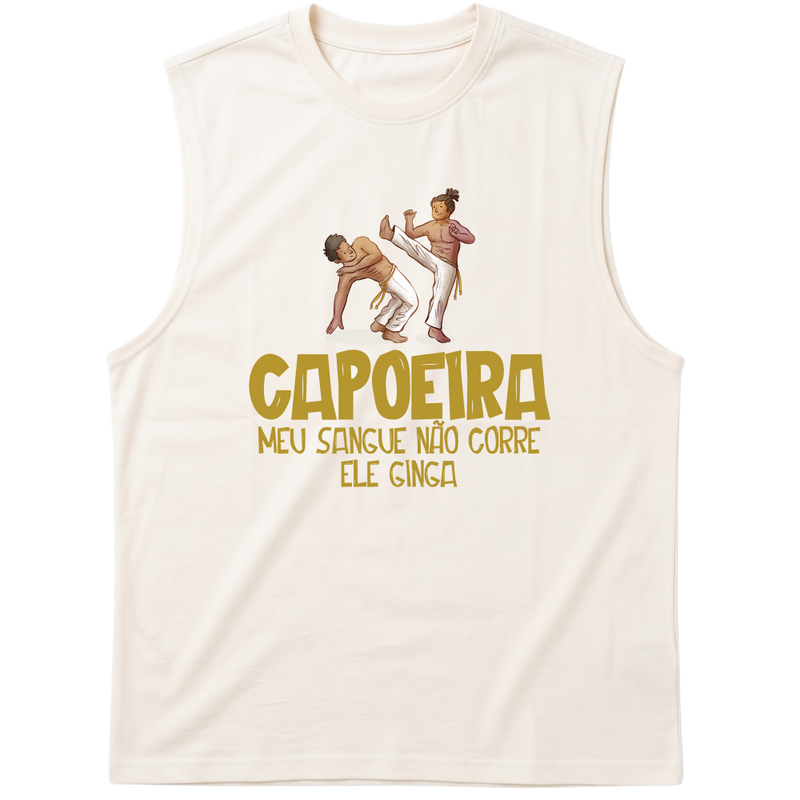 "Capoeria #01" Tank Top Machão Suedine