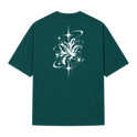 "Camiseta Oversized Suedine Cyber Flower" Camiseta Oversized Suedine 220g