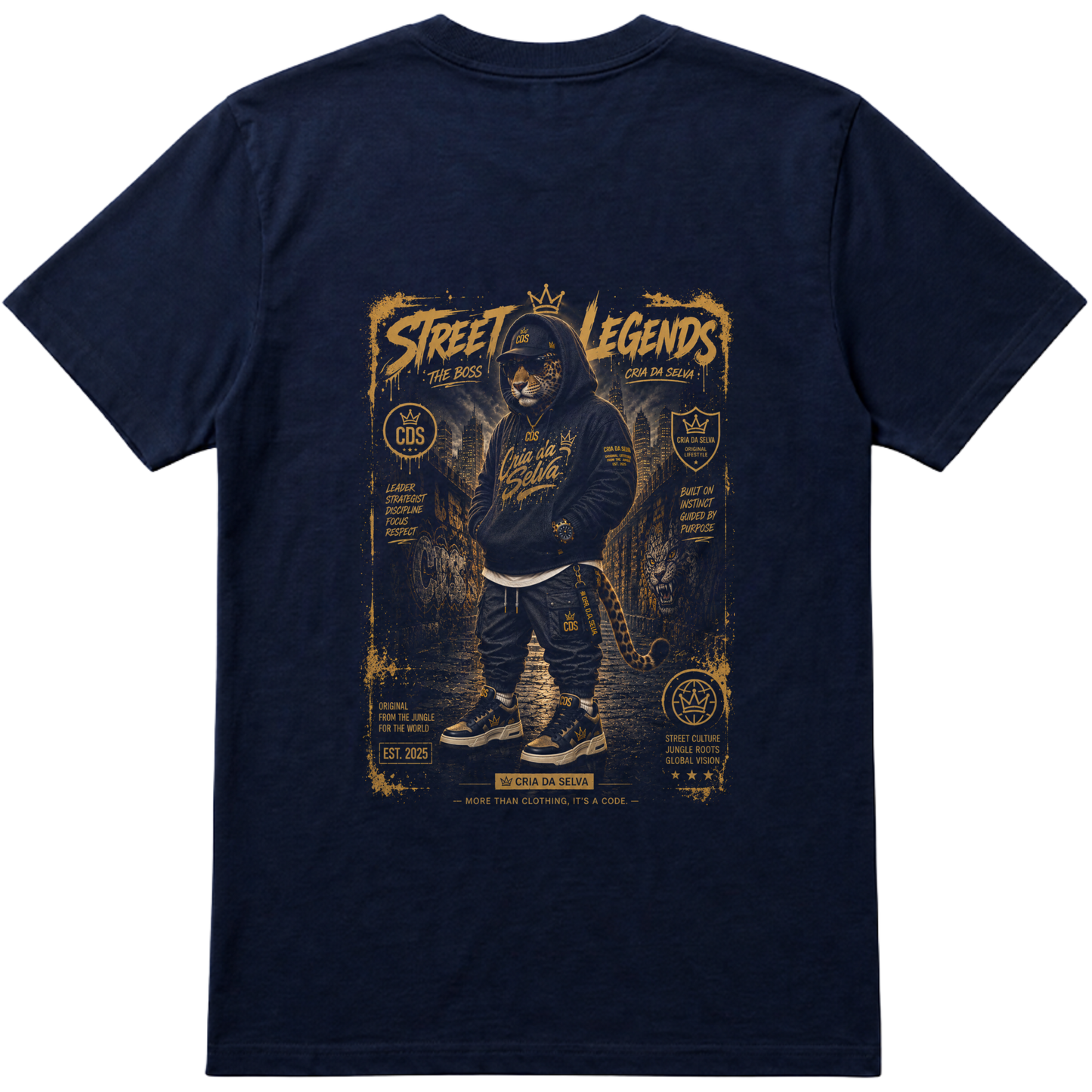 "Jaka Cria Da Selva The Boss" Camiseta regular básica