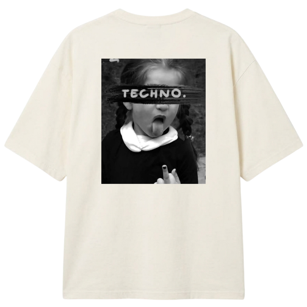 "ONLY TECHNO" Camiseta Oversized Classic
