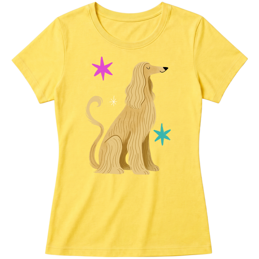 "Galgo Afegão" Blusa Baby Look