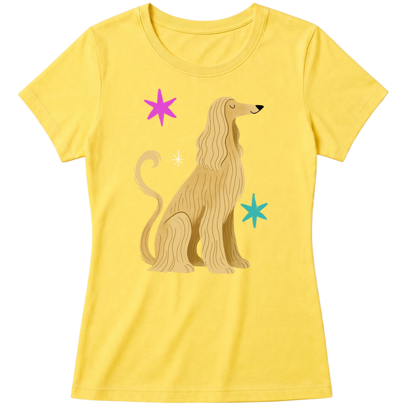 "Galgo Afegão" Blusa Baby Look
