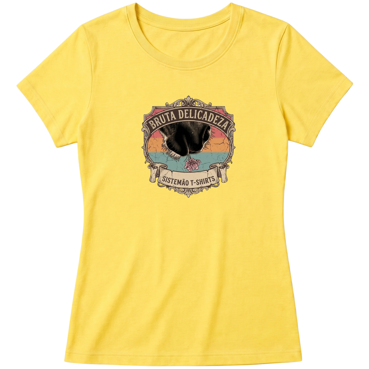 "Baby Look BRUTA DELICADEZA" Blusa Baby Look