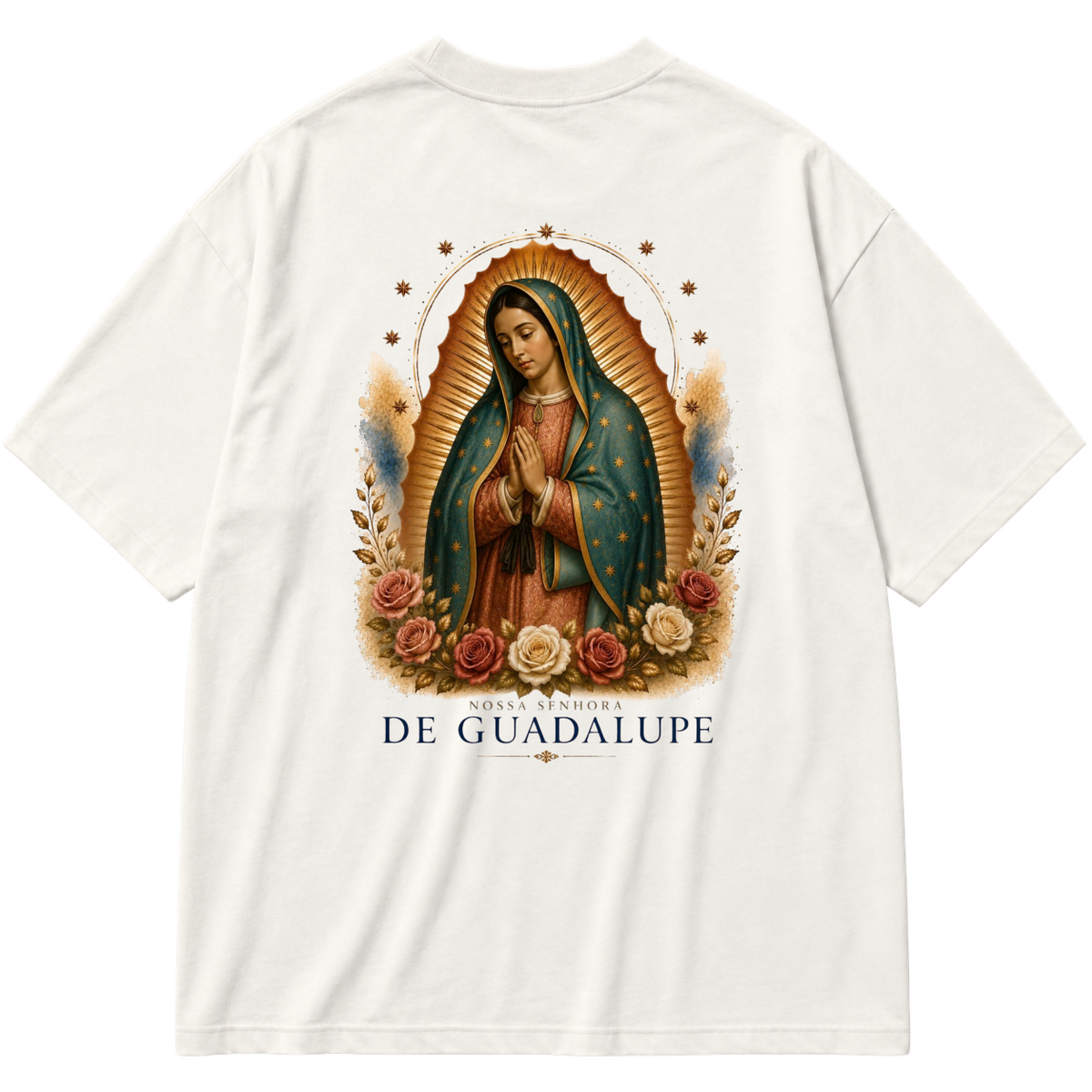 "Oversized - Nossa Senhora de Guadalupe" Oversized Premium 96% algodão 4% Elastano