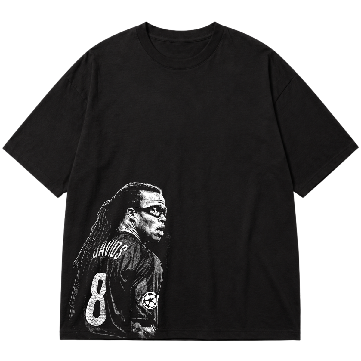 "Ícone dos gramados, eternizado no streetwear." Oversized Premium 96% algodão 4% Elastano