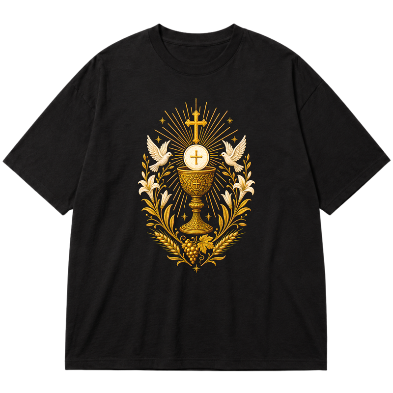 "Eucaristia" Oversized Premium 96% algodão 4% Elastano