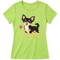 "Chihuahua de pelo longo" Blusa Baby Look