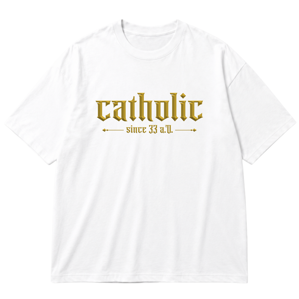 "Cristã Católica Catholic EC00" Oversized Premium 96% algodão 4% Elastano