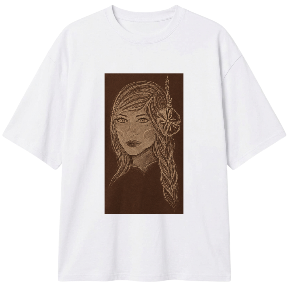 "Camiseta índia tribo do sul" Camiseta Oversized Classic