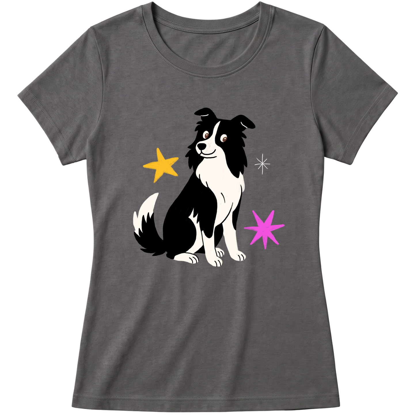 "Border collie" Blusa Baby Look