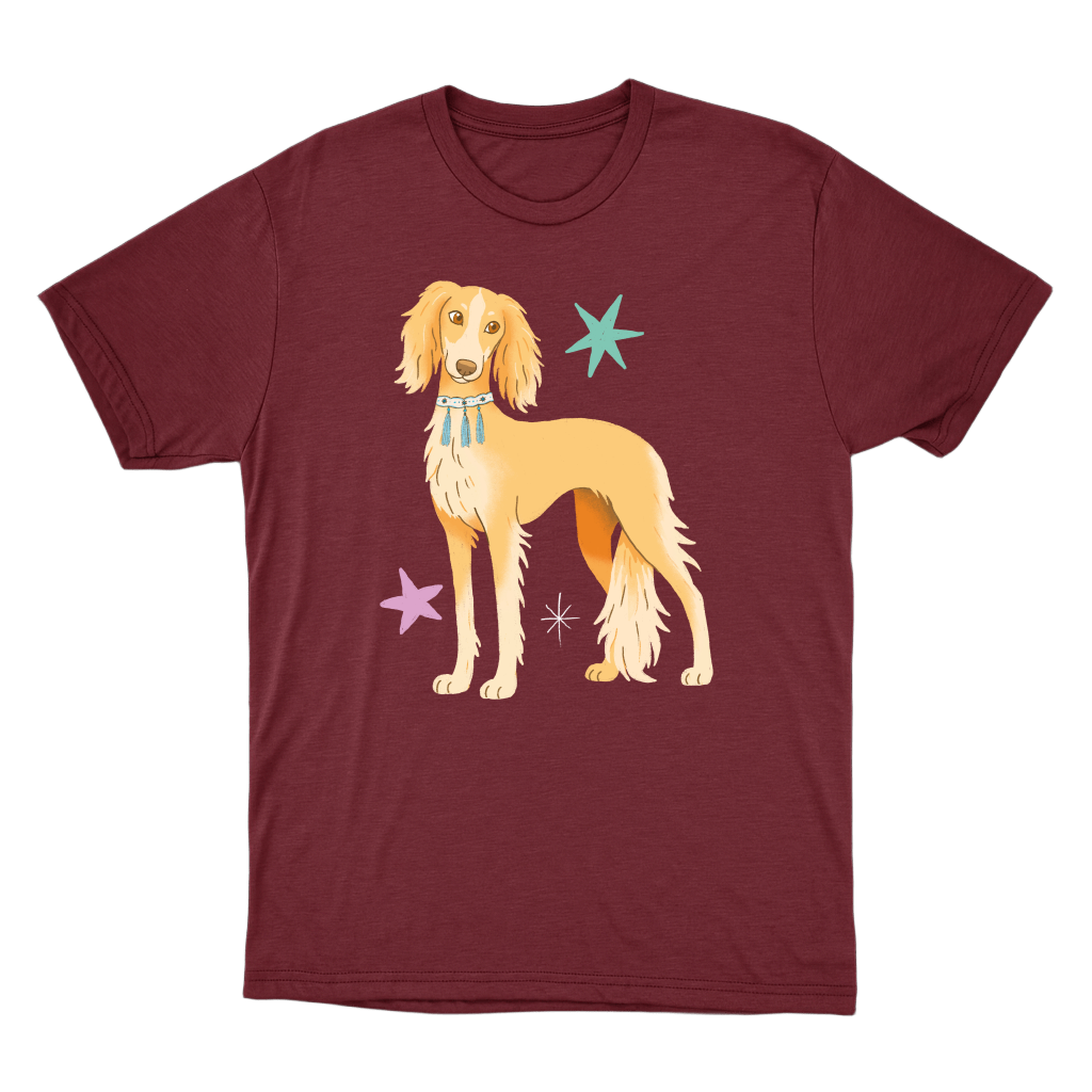 "Saluki" Camiseta Básica Unissex