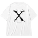 "Camiseta Oversized Cotton “X” — Signature Drop" Oversized Premium 96% algodão 4% Elastano