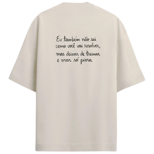 "FENDS --  ORAR E TREINAR" Camiseta Oversized Premium