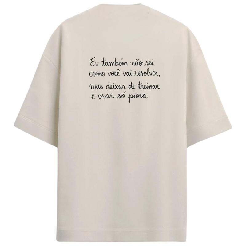"FENDS --  ORAR E TREINAR" Camiseta Oversized Premium