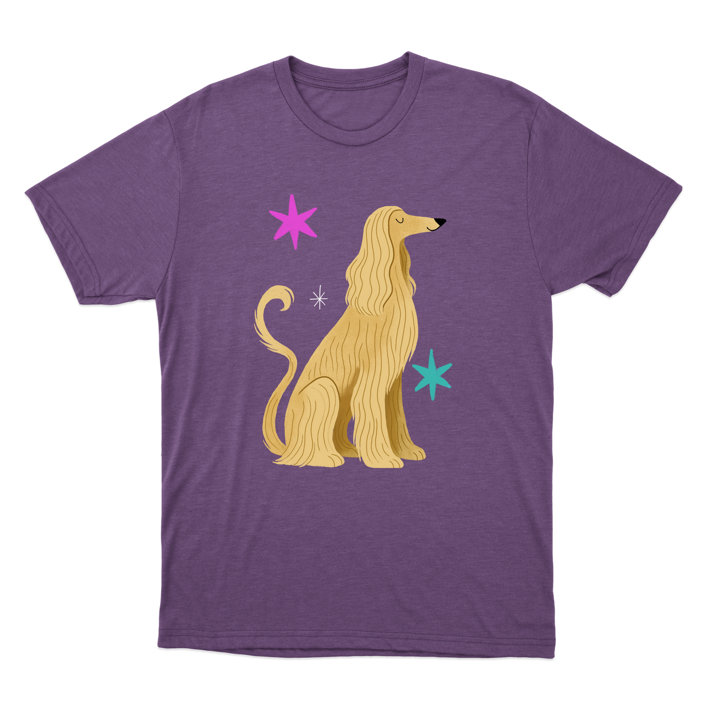 "Galgo afegão" Camiseta Básica Unissex