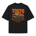 "Oversized Suedine "Tokyo Night Run"" Camiseta Oversized Suedine 220g