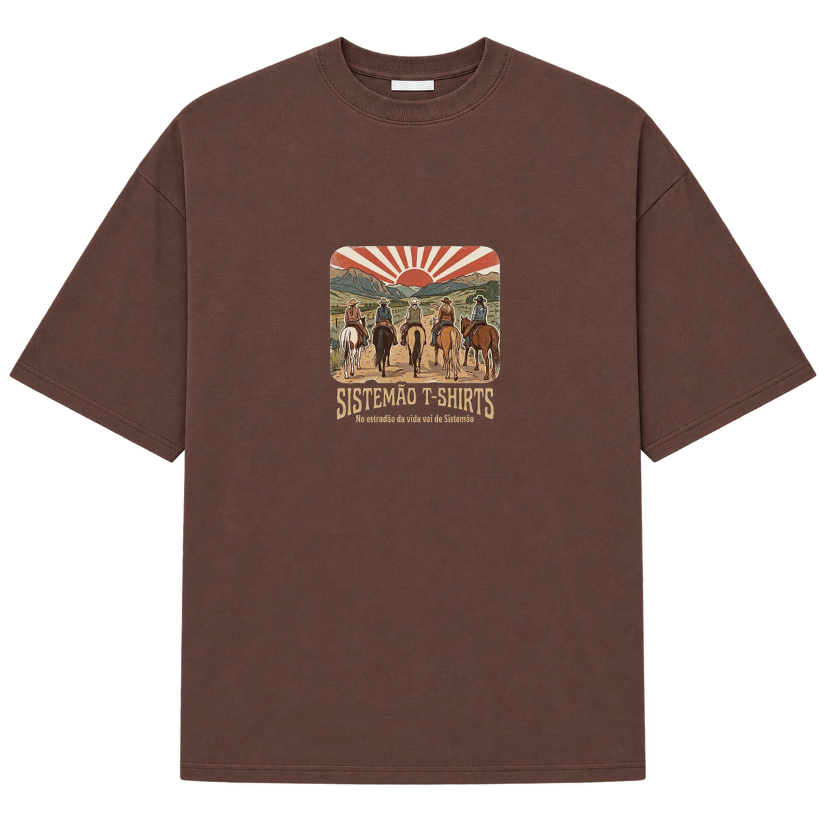 "Estampa/AMAZONAS" Camiseta Oversized Suedine 220g